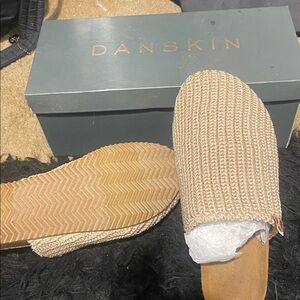 Danskin Tan Woven Slip-On Footwear